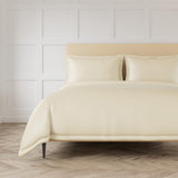 Ann Gish Ecru King Labyrinth Duvet Set - Ecru