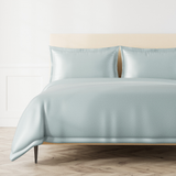 Ann Gish Aqua Queen Labyrinth Duvet Set - Aqua