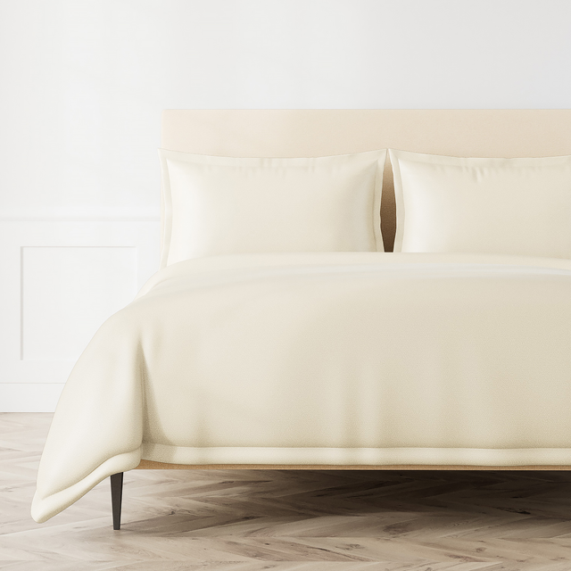 Ann Gish Ecru Queen Labyrinth Duvet Set - Ecru