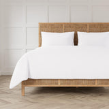 Ann Gish White King Linen Duvet Set