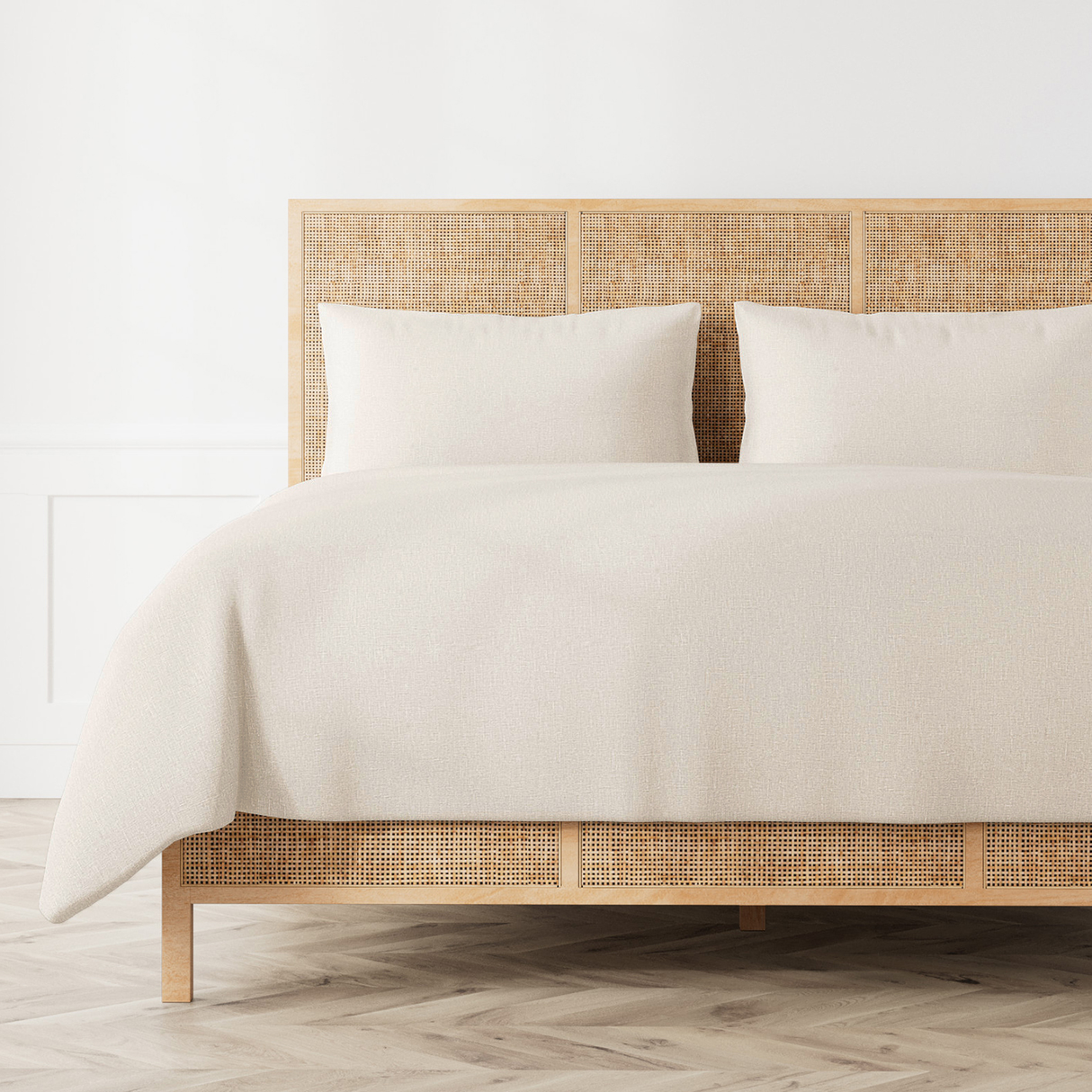 Ann Gish Natural Queen Linen Duvet Set