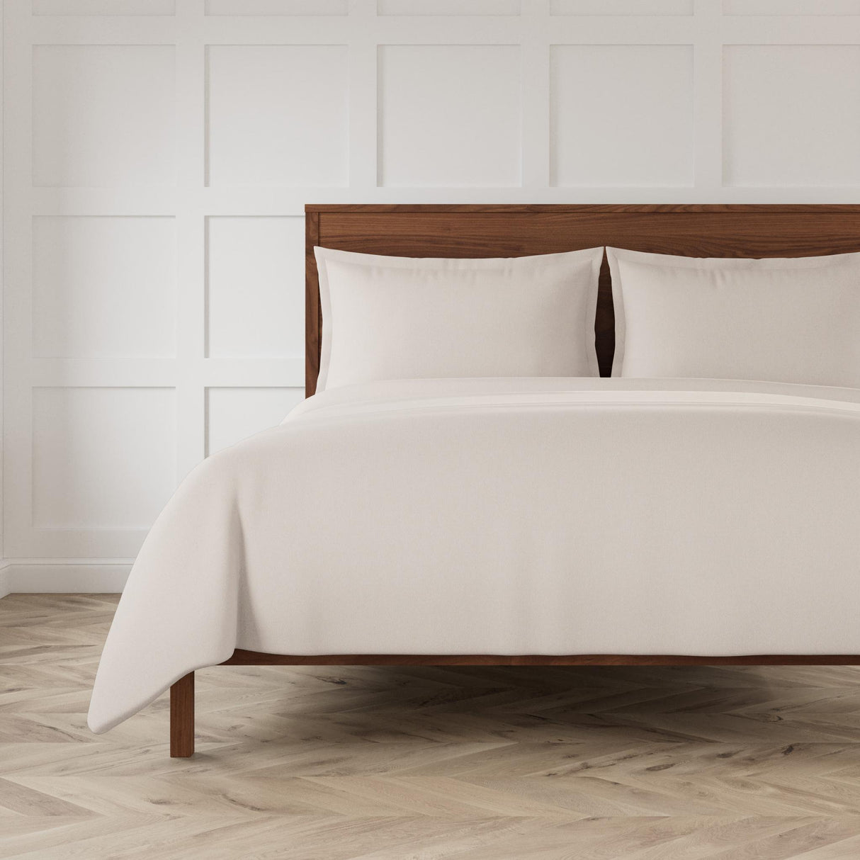 Ann Gish Light Grey Queen Neo Duvet Set