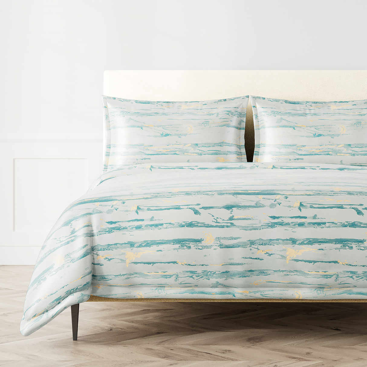 Ann Gish Blue King Serenity Duvet Set