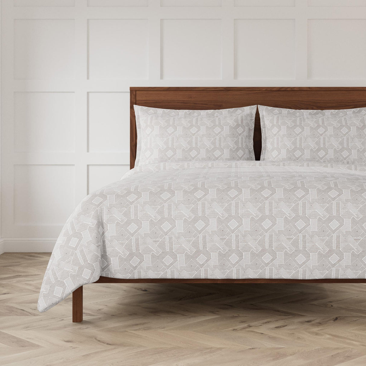 Ann Gish Bone/Ash King Sashiko Duvet Set