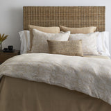 Ann Gish Bone/Sand King Sashiko Duvet Set