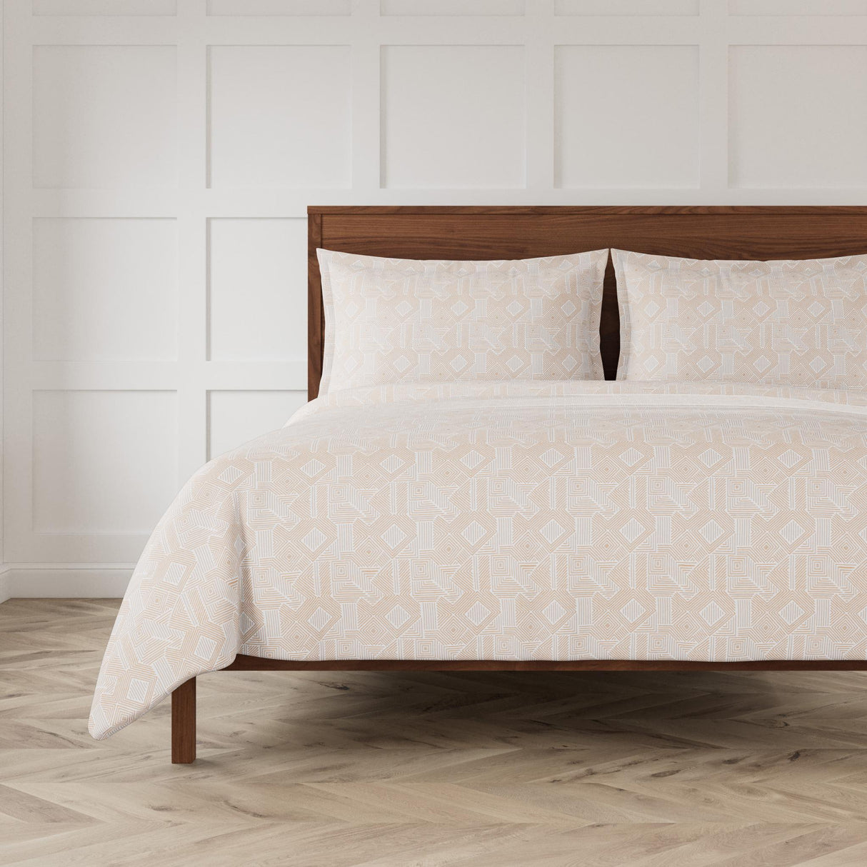 Ann Gish Bone/Sand King Sashiko Duvet Set