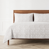 Ann Gish Bone/Ash Queen Sashiko Duvet Set