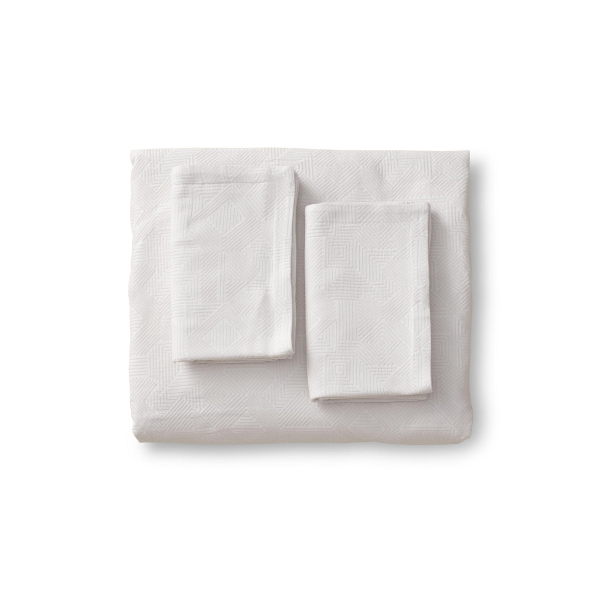 Ann Gish Bone/Bone Queen Sashiko Duvet Set