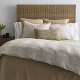 Ann Gish Bone/Sand Queen Sashiko Duvet Set