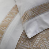 Ann Gish Bone/Sand Queen Sashiko Duvet Set