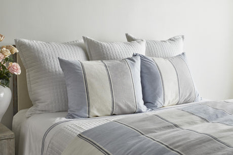 Ann Gish Blue/Grey/White Queen Schooner Duvet Set
