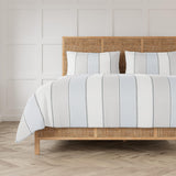 Ann Gish Blue/Grey/White King Schooner Duvet Set