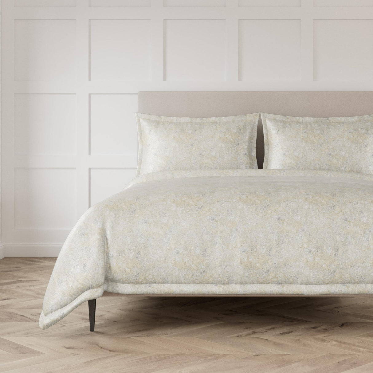 Ann Gish Silver Queen Terrazzo Duvet Set