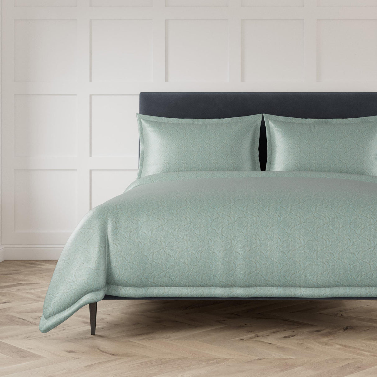 Ann Gish Aqua King Tidal Duvet Set