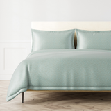 Ann Gish Aqua Queen Tidal Duvet Set