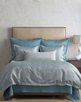 Ann Gish Aqua Queen Tidal Duvet Set