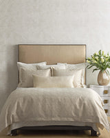 Ann Gish Gold Queen Tidal Duvet Set