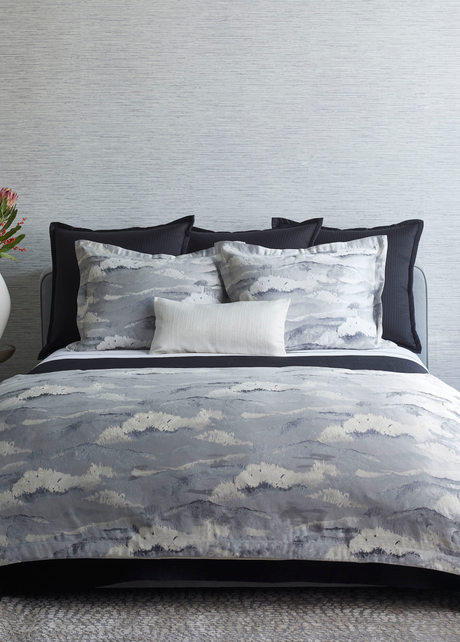 Ann Gish Grey Queen Tempest Duvet Set