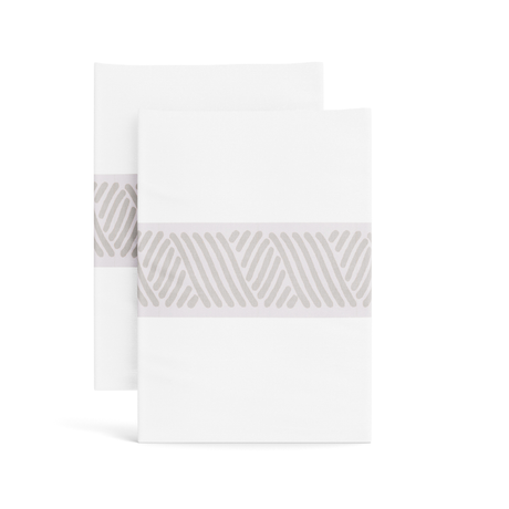 Ann Gish Bone/Ash King Anatolia Pillowcase Pair