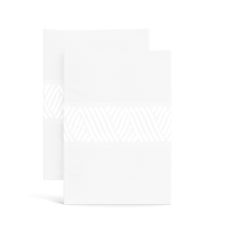 Ann Gish Bone/Bone Standard Anatolia Pillowcase Pair