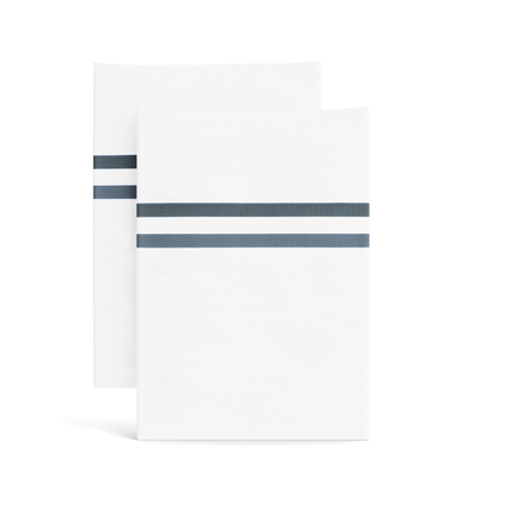 Ann Gish Blue/Indigo King Doppio Pillowcases