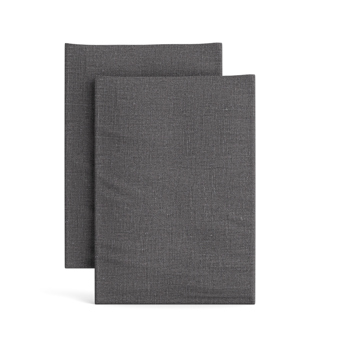 Ann Gish Charcoal King Linen Pillowcases