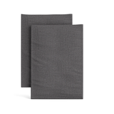 Ann Gish Charcoal King Linen Pillowcases