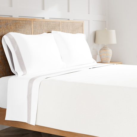Ann Gish Bone/Ash King Anatolia Sheet Set
