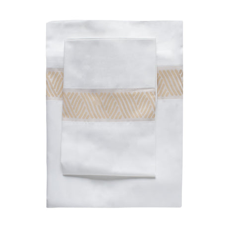 Ann Gish Bone/Sand King Anatolia Sheet Set