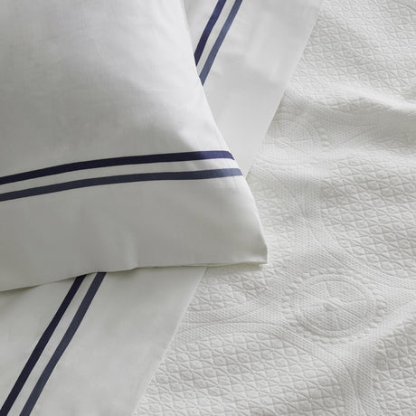 Ann Gish Blue/Indigo King Doppio Sheet Set