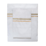 Ann Gish Taupe/Metal King Doppio Sheet Set