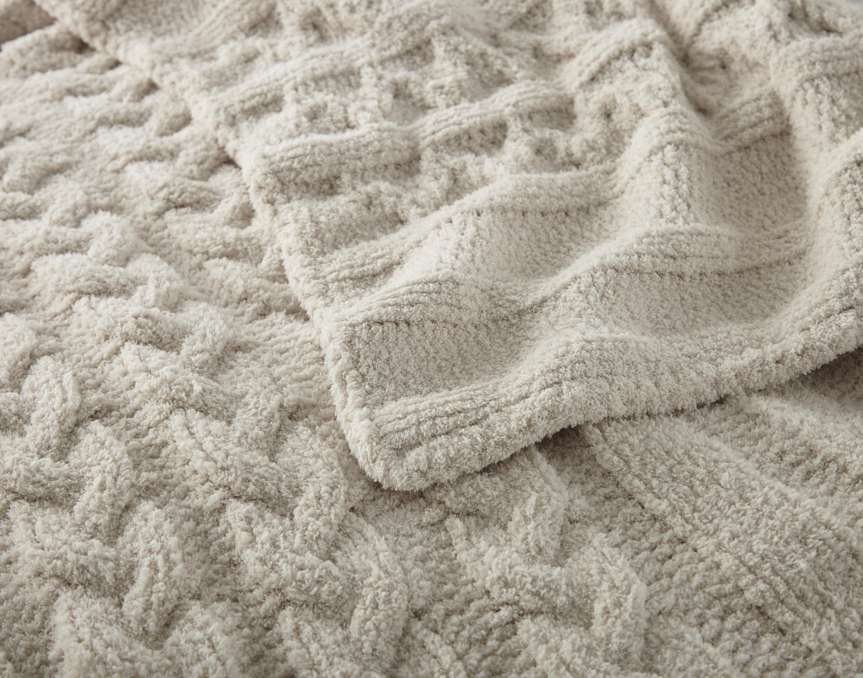 Peacock Alley WAFFLE KNIT 50x70 THR BLKT LIN