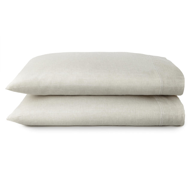 Peacock Alley EUROPEAN WASHED LINEN 20x30 STD CASES NAT