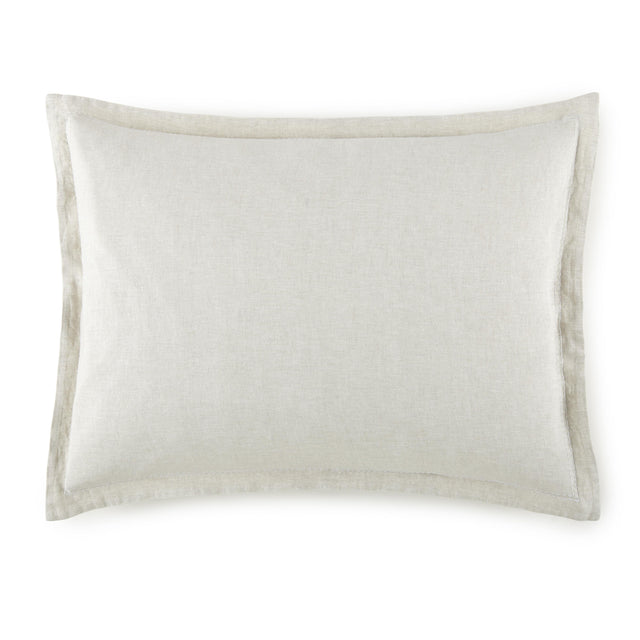 Peacock Alley EUROPEAN WASHED LINEN 20x36 KING SHAM NAT