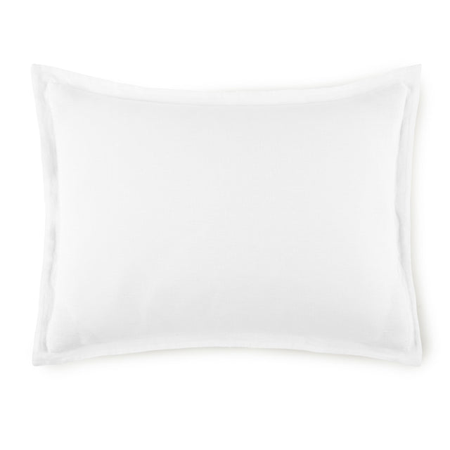 Peacock Alley EUROPEAN WASHED LINEN 20x36 KING SHAM WHT