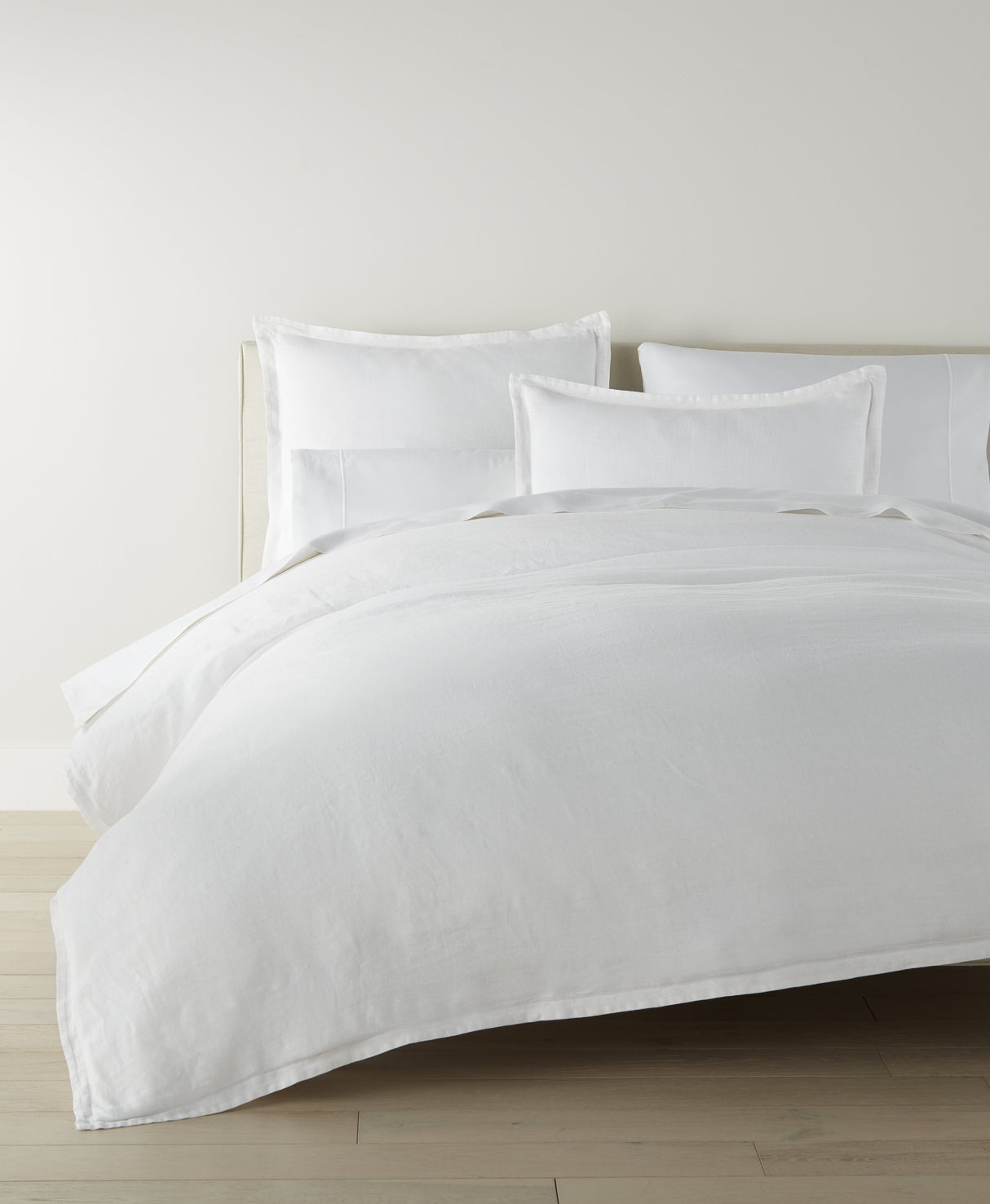 Peacock Alley EUROPEAN WASHED LINEN 105x90 KG DUVET WHT