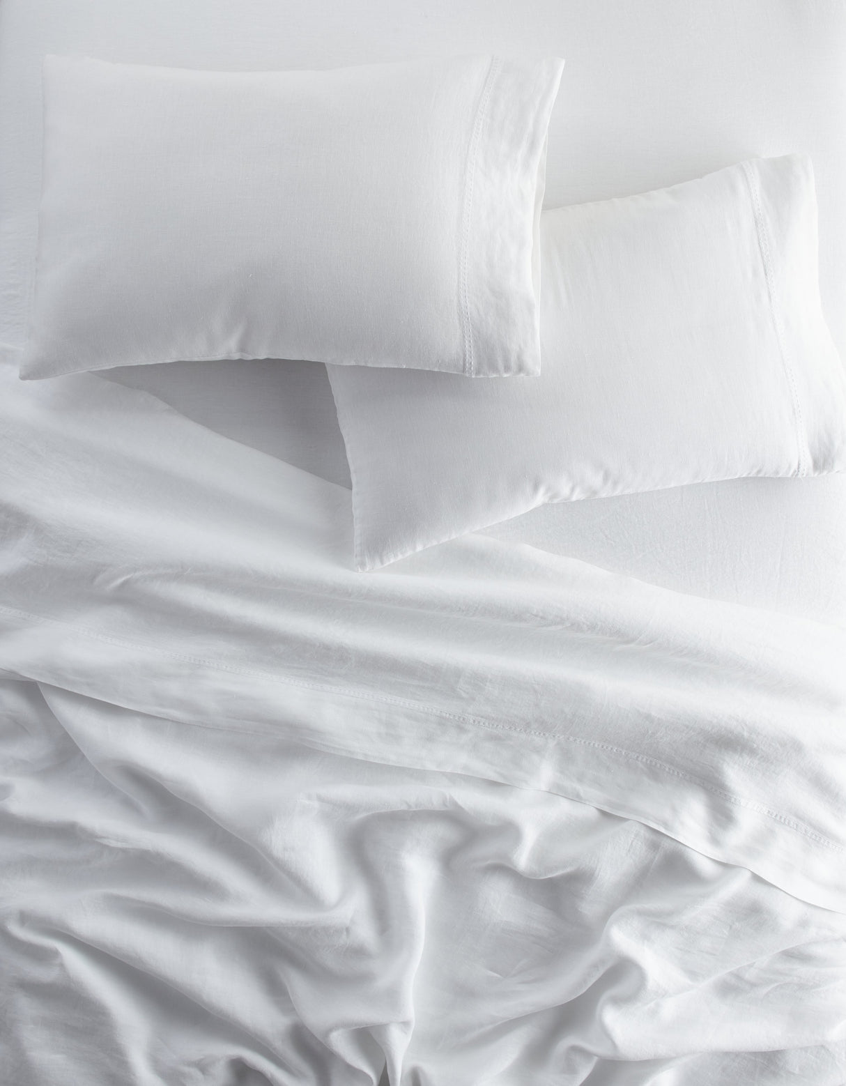 Peacock Alley EUROPEAN WASHED LINEN 105x90 KG DUVET WHT