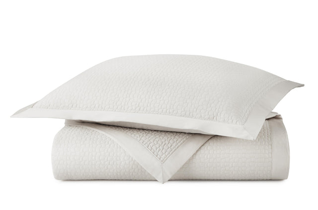 Peacock Alley HAMILTON 96x98 QUEEN COVERLET PEARL