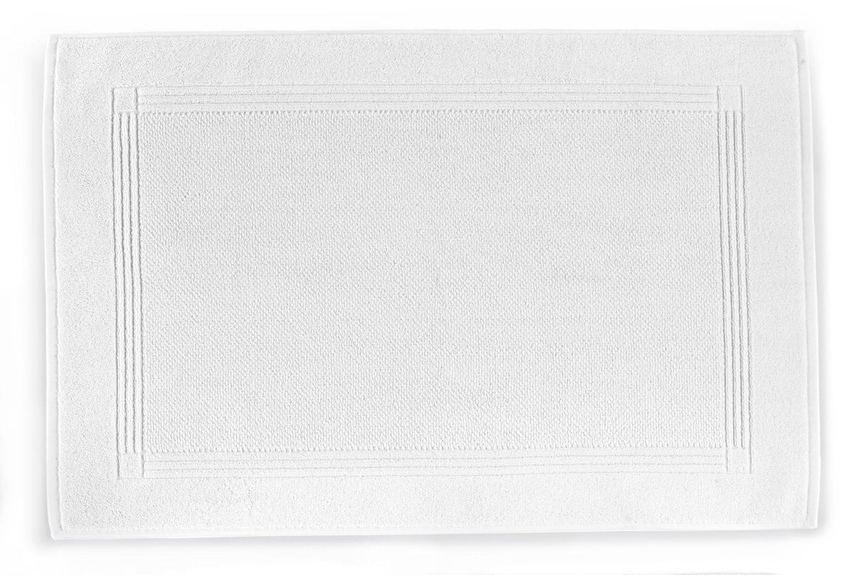 Peacock Alley JUBILEE 22x34 BATH MAT WHITE