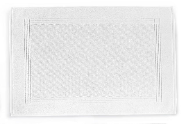 Peacock Alley JUBILEE 22x34 BATH MAT WHITE