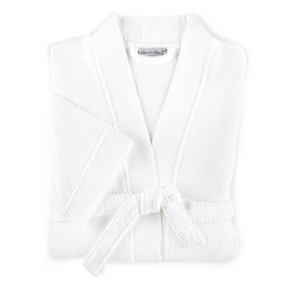 Peacock Alley JUBILEE SMALL-MEDIUM BATH ROBE WHITE