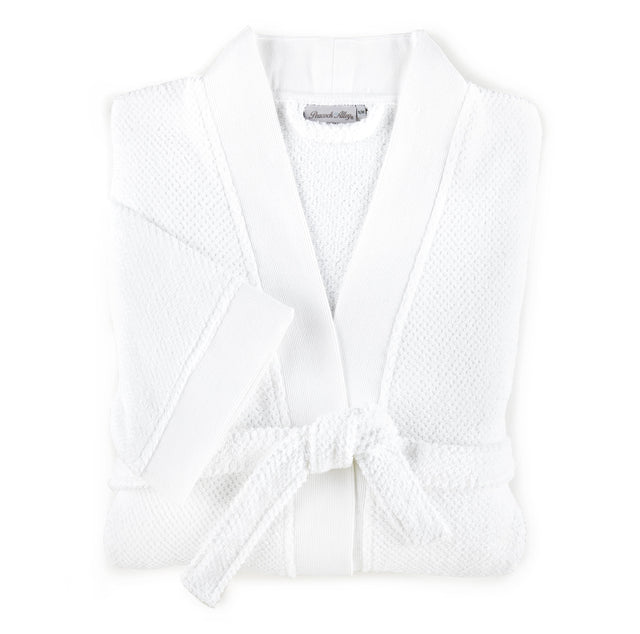 Peacock Alley JUBILEE SMALL-MEDIUM BATH ROBE WHITE
