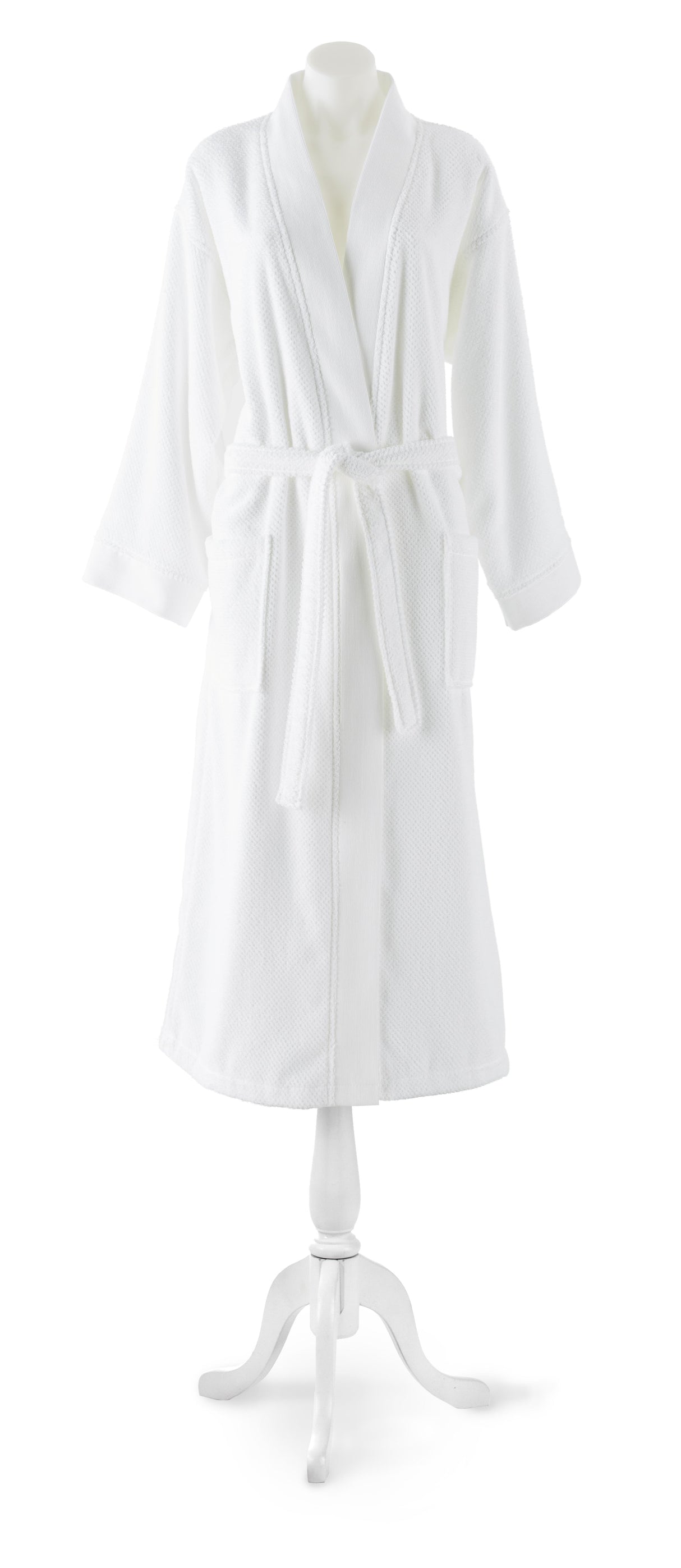 Peacock Alley JUBILEE SMALL-MEDIUM BATH ROBE WHITE
