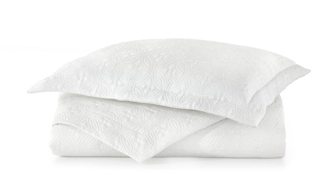 Peacock Alley LUCIA 115x98 KING COVERLET WHITE