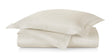 Peacock Alley MONTAUK 115x98 KING COVERLET LINEN