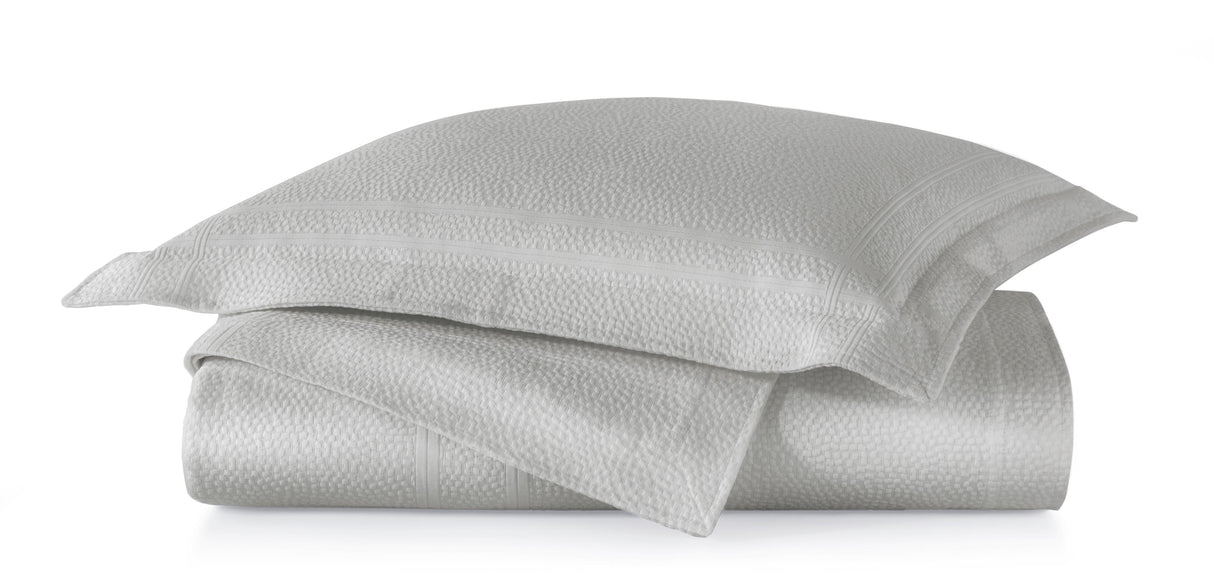 Peacock Alley MONTAUK 96x98 QUEEN COVERLET GRAY