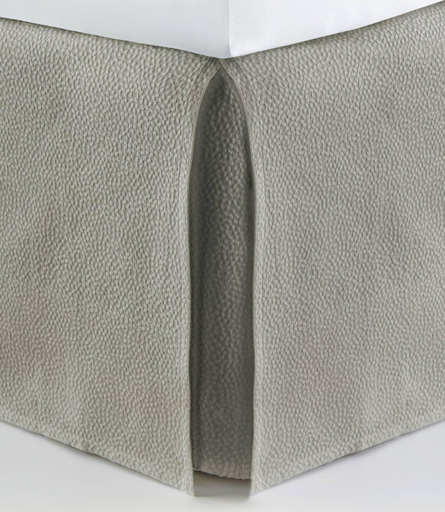 Peacock Alley MONTAUK 39X76X22 TWIN BEDSKIRT PLATINUM