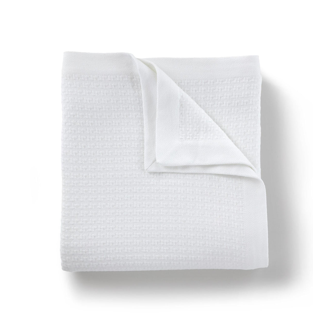 Peacock Alley NEWPORT 96x96 QUEEN BLANKET WHITE