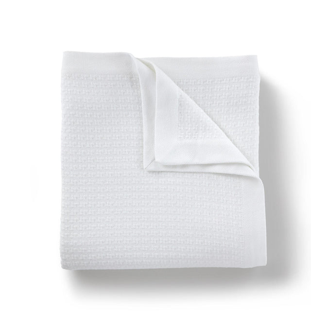 Peacock Alley NEWPORT 96x96 QUEEN BLANKET WHITE
