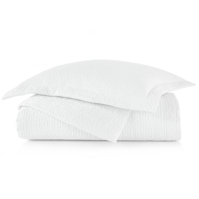 Peacock Alley OLIVIA 96x98 QUEEN COVERLET WHITE